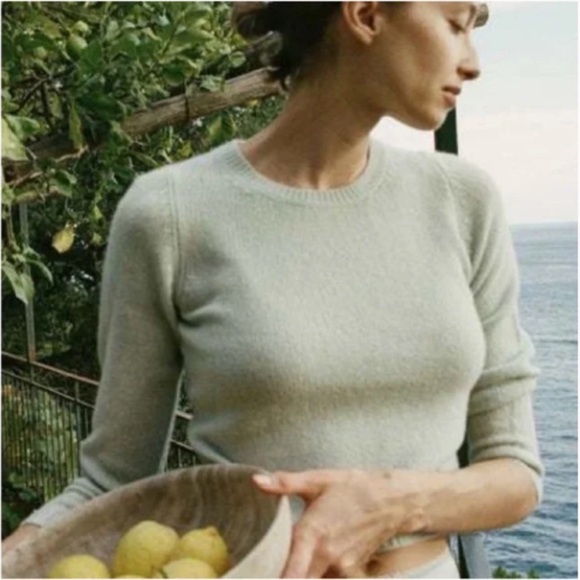 Doen Gidea Cashmere Sweater in Tidepool size small - Picture 3 of 12